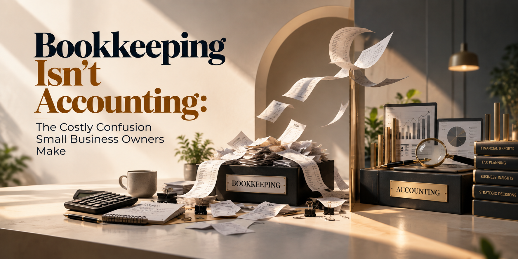 Bookkeeping Isn't Accounting: The Costly Confusion Small Business Owners Make